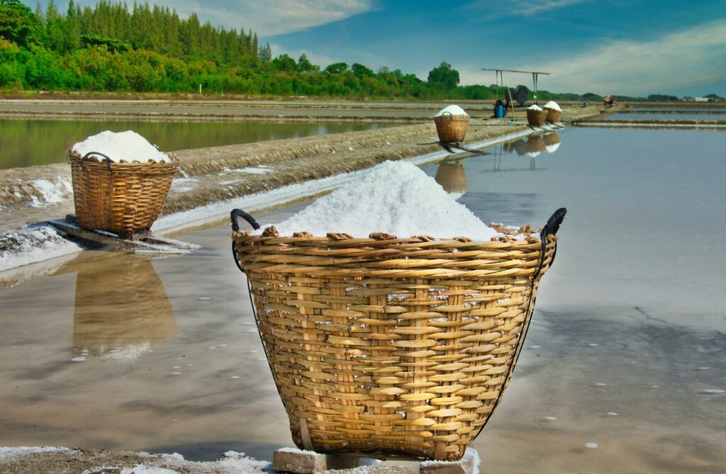 basket, salt, thailand